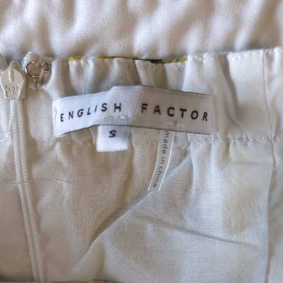 English Factory Sz S Lemon Print Strapless Jumpsuit - Picture 8 of 8